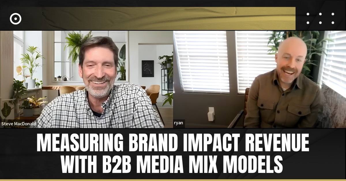 Read more about the article Measuring Brand Impact Revenue with B2B Media Mix Models