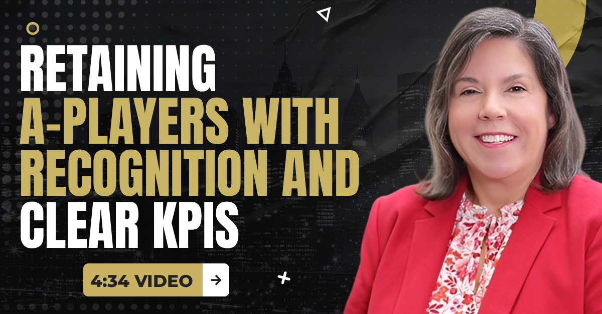 Read more about the article (4:34 Q&A Video) “Retaining A-Players With Recognition And Clear KPIs”