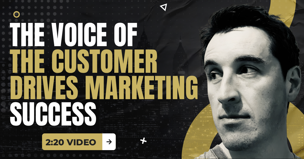 Read more about the article (2:20 Q&A Video) “The Voice Of The Customer Drives Marketing Success”