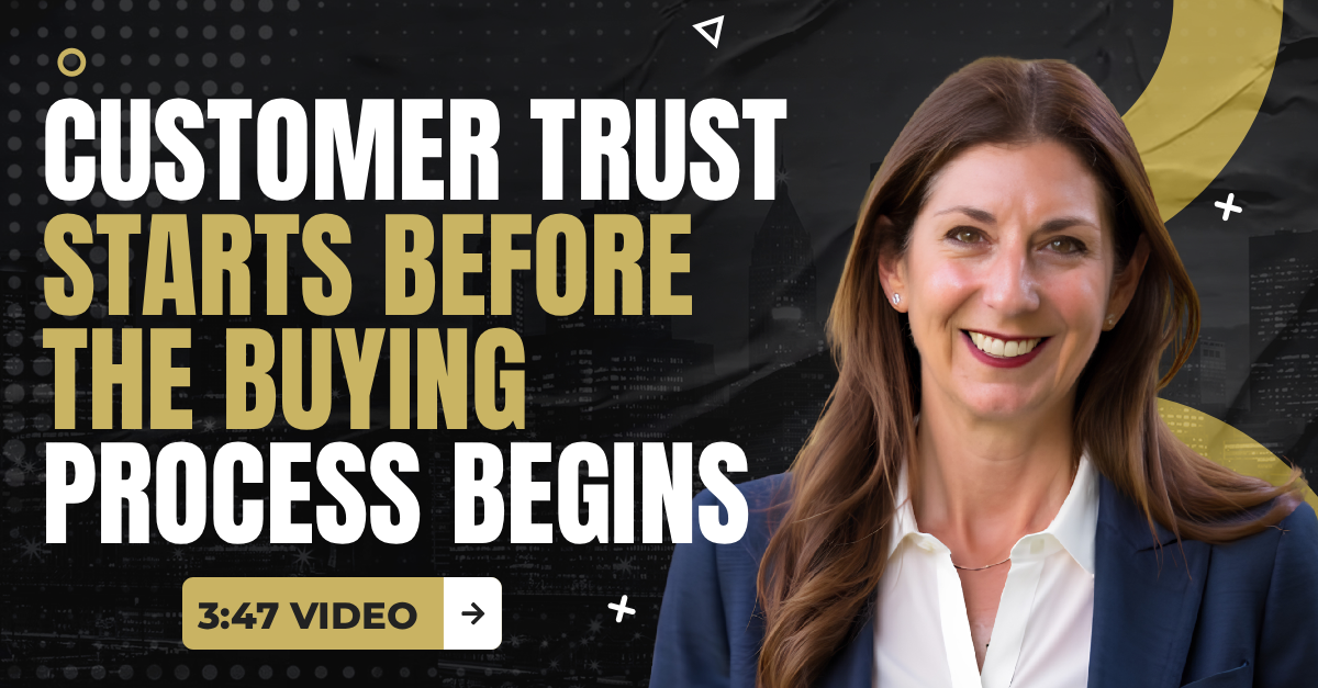 Read more about the article (3:47 Q&A Video) “Customer Trust Starts Before The Buying Process Begins”